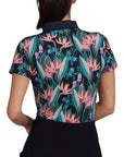 Bad Birdie Botanical Bump N Run Short Sleeve Polo