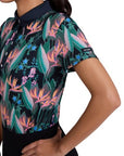 Bad Birdie Botanical Bump N Run Short Sleeve Polo