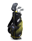 U.S. Kids Golf Right Hand UL7-42 4 Club Stand Set - Black/Yellow