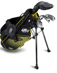 U.S. Kids Golf Right Hand UL7-42 4 Club Stand Set - Black/Yellow