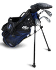 U.S. Kids Golf Right Hand UL7-45 4 Club Stand Set - Black/Blue