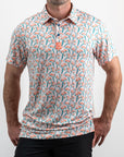 Pins and Aces Birds Of Paradise Short Sleeve Polo