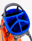 Pins and Aces Player Preferred™ 5 Way Golf Bag - Orange Crush