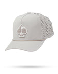 Pins and Aces Perforated Rope Hat - Bone