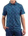 Pins and Aces Fluorescent Floral Polo