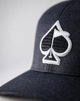 Pins and Aces Performance Spade Hat - Charcoal