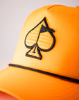 Pins and Aces Perforated Rope Hat - Highlighter Orange