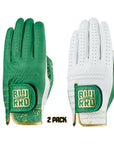 Blurrd MEN’S THE 24K GOLF GLOVE - GREEN/WHITE - 2 PACK