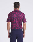 Puma CLOUDSPUN Carmela Floral Polo - Deep Navy / Ruby Shimmer