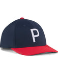 Puma Crafted P Cap - Deep Navy / Dark Crimson