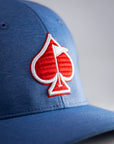 Pins and Aces Performance Spade Hat - Blue