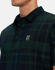 Ghost Golf Spectator Plaid Polo