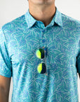 Pins and Aces Margaritaville 5 O'Clock Ocean Short Sleeve Polo