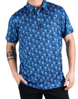 Pins and Aces Nasa Space Walker Short Sleeve Polo