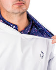 Pins and Aces Performance Golf Hoodie - Blue Splatter