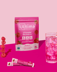 Ultima Replenisher Raspberry Electrolyte Hydration Sticks - 20 Serving Stick Packs