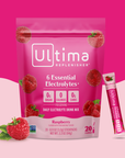 Ultima Replenisher Raspberry Electrolyte Hydration Sticks - 20 Serving Stick Packs