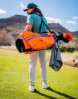 Pins and Aces Player Preferred™ 5 Way Golf Bag - Orange Crush