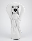 Pins and Aces White Out King of Spades Driver Cover