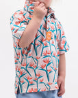 Pins and Aces Youth Birds Of Paradise Short Sleeve Polo