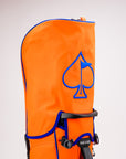 Pins and Aces Player Preferred™ 5 Way Golf Bag - Orange Crush