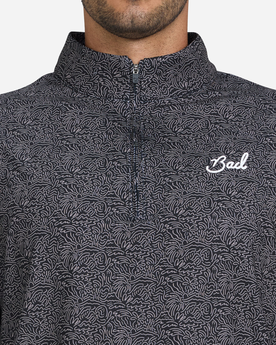 Bad Birdie Swarles Barkley Quarter Zip Performance Golf Pullover