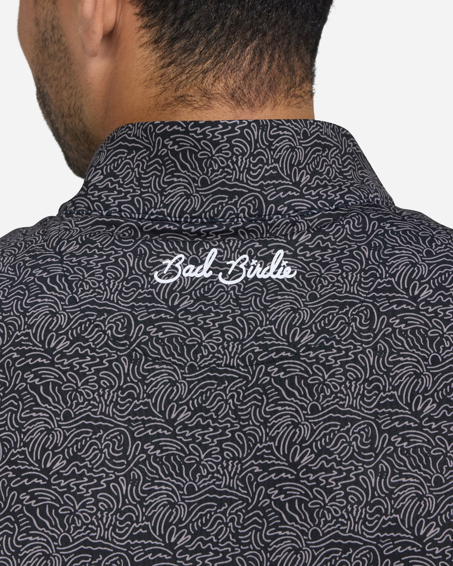 Bad Birdie Swarles Barkley Quarter Zip Performance Golf Pullover