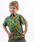 Pins and Aces Youth TMNT Mean Green Short Sleeve Polo