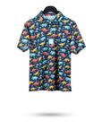 Pins and Aces Youth Jurassic Short Sleeve Polo