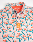 Pins and Aces Youth Birds Of Paradise Short Sleeve Polo