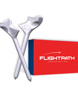 Flightpath Golf Tees - White