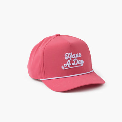 Breezy Golf Have A Day Pink Rope Hat