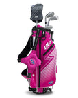 U.S. Kids Golf Right Hand UL7-45 4 Club Stand Set - Pink/White