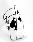 Pins and Aces White Out Ace of Spades Blade Putter Cover