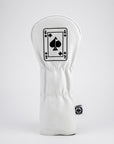 Pins and Aces White Out Queen of Spades Fairway Cover