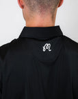 Malbon Evergreen Performance Pique Polo - Black