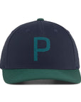 Puma Crafted P Golf Cap - Deep Navy / Green Terrain