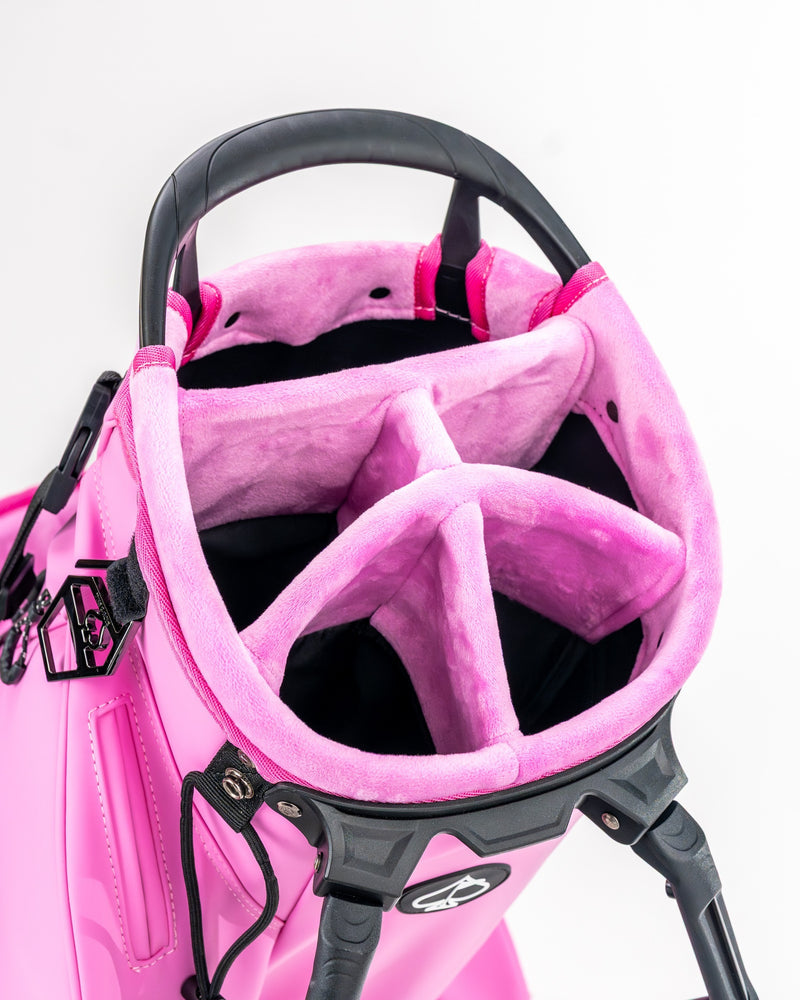 Pins and Aces Player Preferred™ 5 Way Golf Bag - BUBBLEGUM 2.0