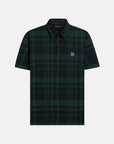 Ghost Golf Spectator Plaid Polo