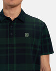 Ghost Golf Spectator Plaid Polo