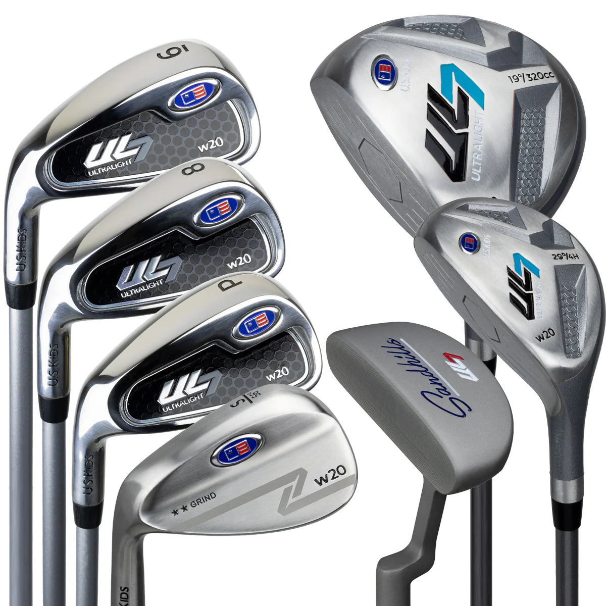 U.S. Kids Golf UL7-48 7 Club Stand Set - Right Hand