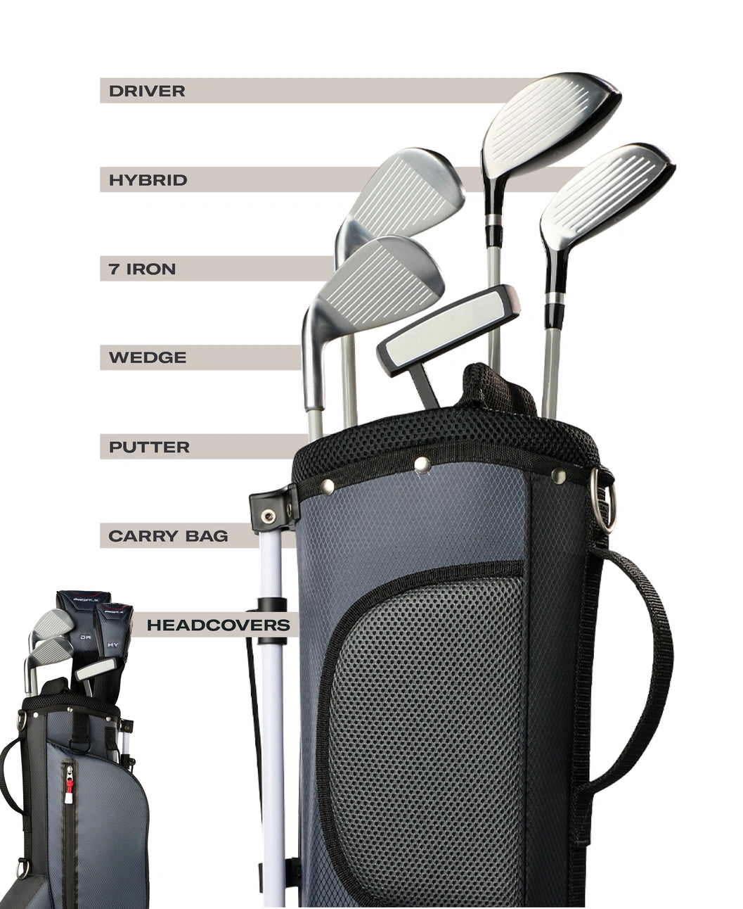 Wilson Profile Jr Medium Complete Set - RH Ages 8-11