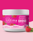 Ultima Replenisher Raspberry Electrolyte Hydration Powder Canister - 30 Servings