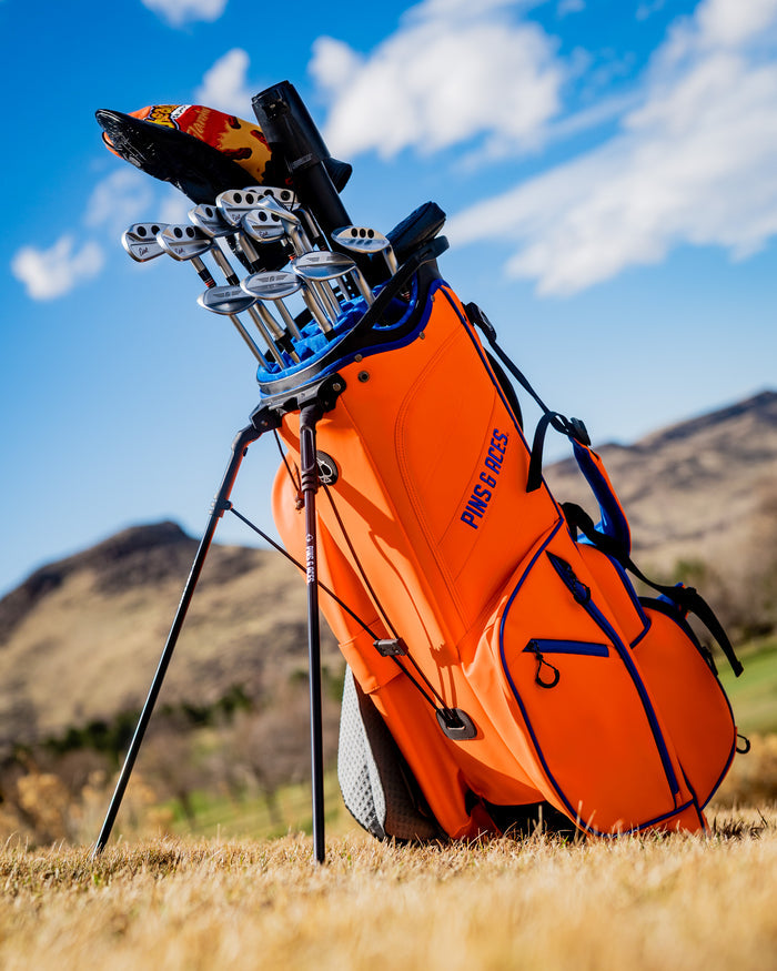 Pins and Aces Player Preferred™  14 Way Golf Bag - Orange Crush