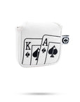 Pins and Aces White Out Ace of Spades Mallet Putter Cover