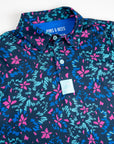 Pins and Aces Youth Fluorescent Floral Short Sleeve Polo