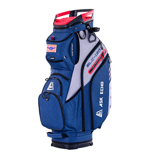 Ask Echo 2024 SLC-130 15 Way Full Length Dividers Golf Soundless Cart Bag - Navy